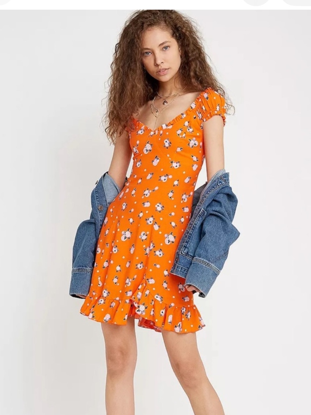 Free People Like A Lady Floral Mini Dress, size Medium. NWOT!